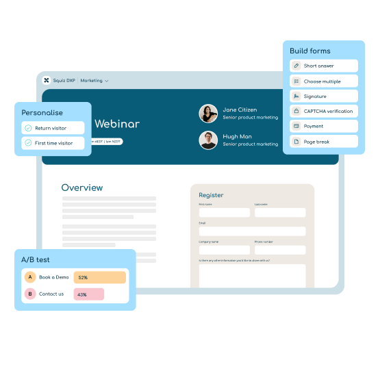 Squiz conversion optimisation tools